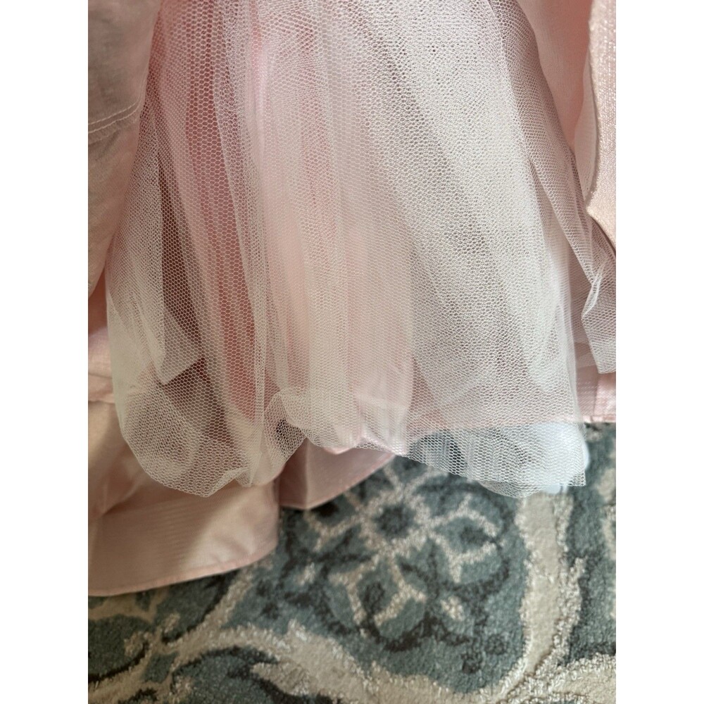 NEW Madison James Blush Pink Dress Sz 8 Floral Embroidered Floral Prom Wedding - Picture 15 of 16